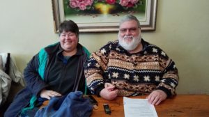 Herman and Renette enjoying a time of fellowship with the sons at a breakaway at the Rondalia Oog Holiday Resort