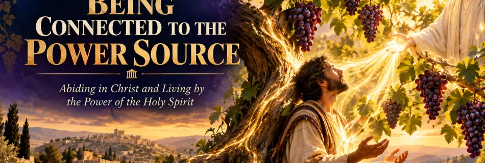 A believer abiding in Christ as the true vine, receiving life and strength through the Holy Spirit.