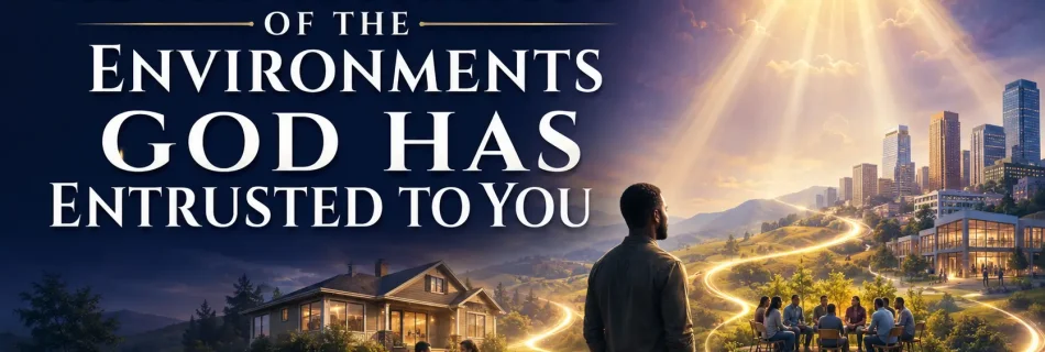 ADMINISTRATION OF THE ENVIRONMENTS GOD HAS ENTRUSTED TO YOU