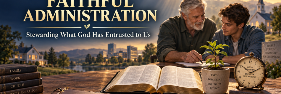 Stewarding What God Has Entrusted to Us for the Purposes of Heaven