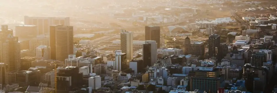 Cape Town and Table Mountain at sunrise, illustrating hope and restoration for South Africa.