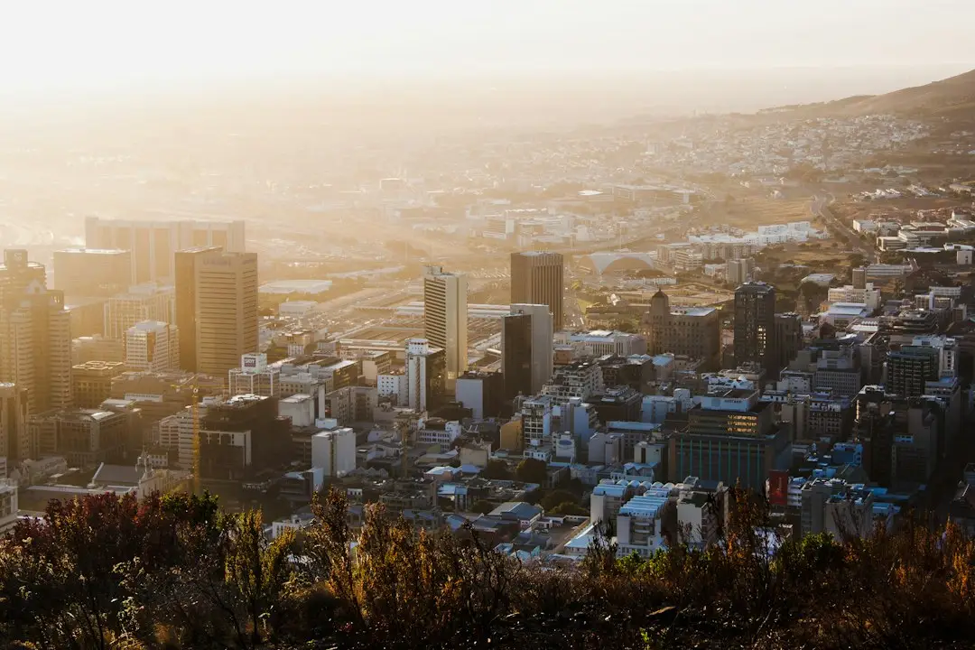 Cape Town and Table Mountain at sunrise, illustrating hope and restoration for South Africa.