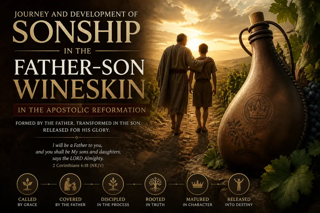 OVERVIEW OF THE JOURNEY AND DEVELOPMENT OF SONSHIP IN THE FATHER SON WINESKIN WITHIN THE APOSTOLIC REFORMATION