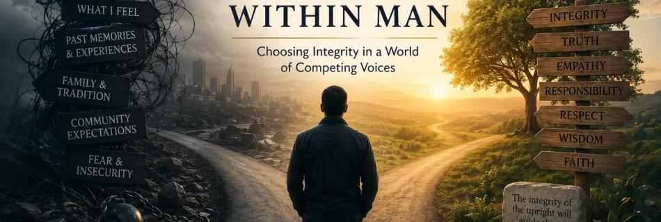 THE ETHICAL STRUGGLE WITHIN MAN