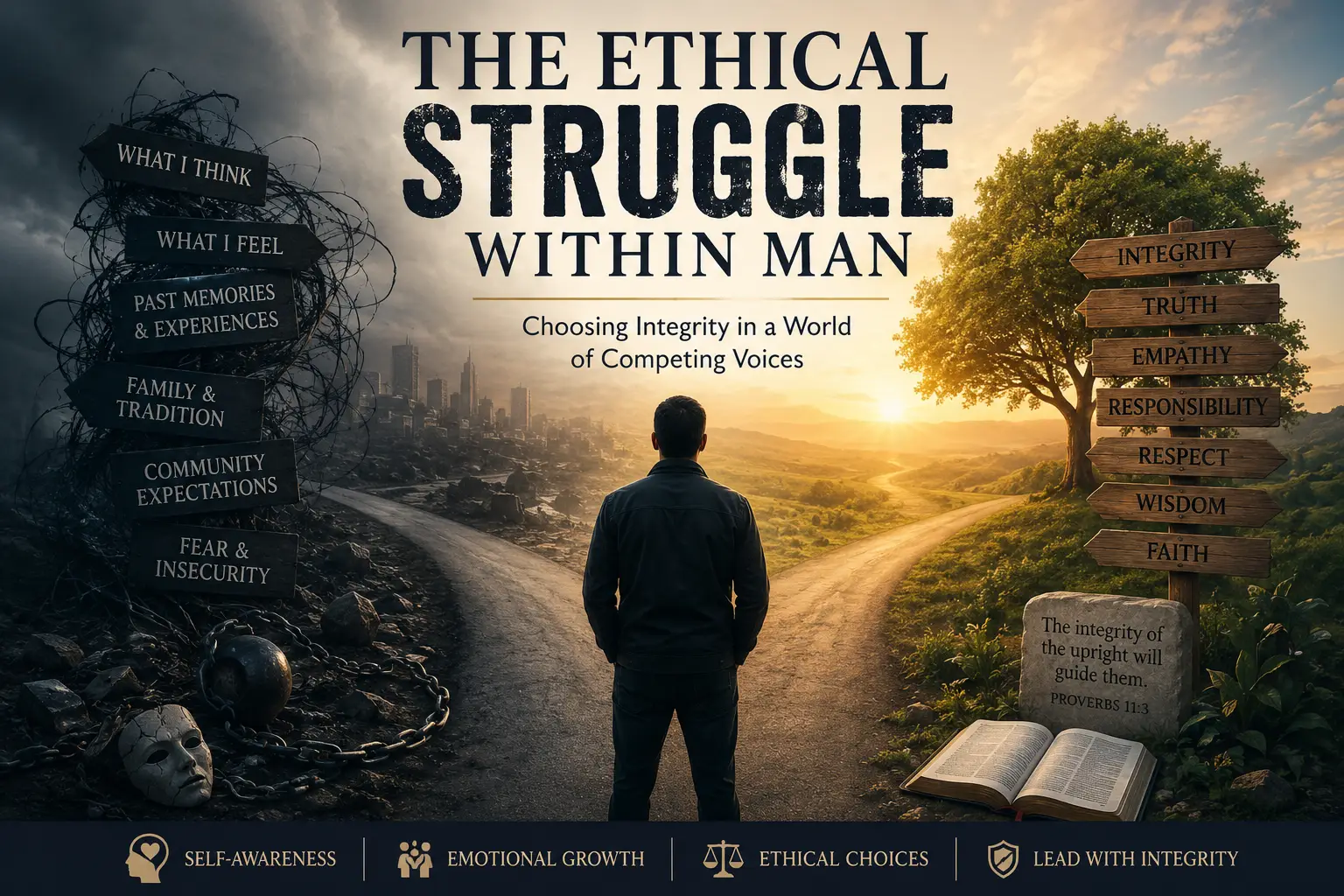 THE ETHICAL STRUGGLE WITHIN MAN