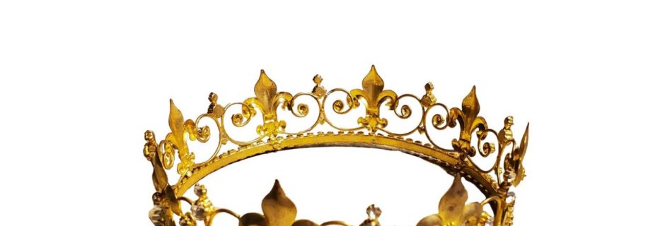 Golden crown on a white background. Kingdom Marriage