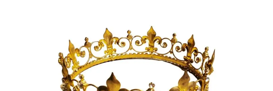 Golden crown on a white background. Kingdom Marriage