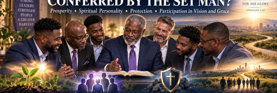 Faithful set man leadership strengthening the church through prosperity, spiritual culture, protection and shared vision and grace.